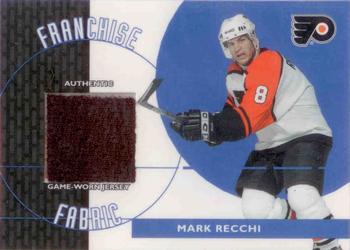 2003-04 Topps Traded & Rookies - Franchise Fabrics #FF-MR Mark Recchi Front