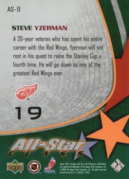 2003-04 Upper Deck - All-Star Class #AS-9 Steve Yzerman Back