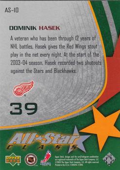 2003-04 Upper Deck - All-Star Class #AS-10 Dominik Hasek Back
