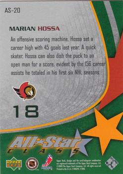 2003-04 Upper Deck - All-Star Class #AS-20 Marian Hossa Back