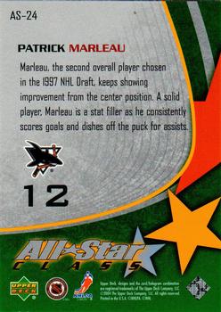 2003-04 Upper Deck - All-Star Class #AS-24 Patrick Marleau Back