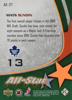 2003-04 Upper Deck - All-Star Class #AS-27 Mats Sundin Back