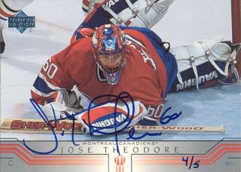 2003-04 Upper Deck - Buyback Autographs #320 Jose Theodore Front