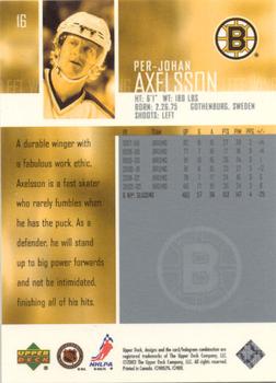 2003-04 Upper Deck - UD Exclusives Canadian #16 P.J. Axelsson Back