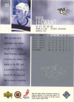 2003-04 Upper Deck - UD Exclusives Canadian #106 David Legwand Back