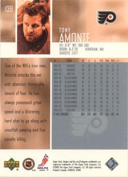 2003-04 Upper Deck - UD Exclusives Canadian #139 Tony Amonte Back