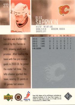 2003-04 Upper Deck - UD Exclusives Canadian #272 Oleg Saprykin Back