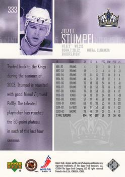 2003-04 Upper Deck - UD Exclusives Canadian #333 Jozef Stumpel Back