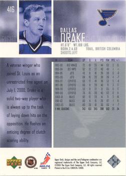 2003-04 Upper Deck - UD Exclusives Canadian #416 Dallas Drake Back