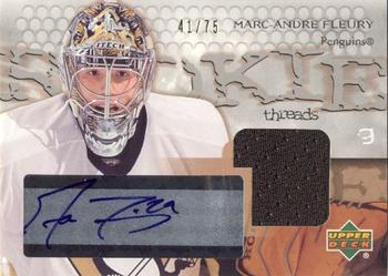 2003-04 Upper Deck - Rookie Threads #RT-3 Marc-Andre Fleury Front