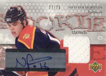 2003-04 Upper Deck - Rookie Threads #RT-9 Nathan Horton Front