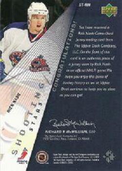 2003-04 Upper Deck - Shooting Stars #ST-RN Rick Nash Back