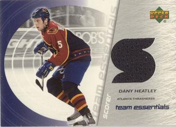 2003-04 Upper Deck - Team Essentials #TS-DH Dany Heatley Front