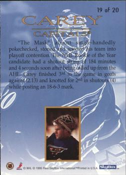 1995-96 SkyBox E-Motion - Xcited #19 Jim Carey Back