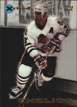 1995-96 SkyBox E-Motion - Xcited #20 Chris Chelios Front