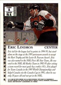 1995-96 Finest #1 Eric Lindros Back