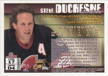1995-96 Finest #17 Steve Duchesne Back