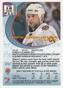 1995-96 Finest #18 Shayne Corson Back