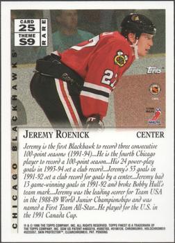 1995-96 Finest #25 Jeremy Roenick Back