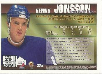 1995-96 Finest #29 Kenny Jonsson Back