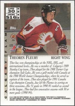 1995-96 Finest #30 Theoren Fleury Back