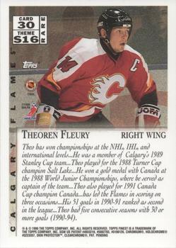1995-96 Finest #30 Theoren Fleury Back