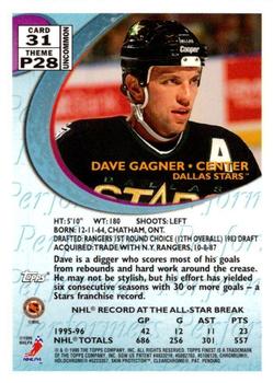 1995-96 Finest #31 Dave Gagner Back
