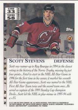 1995-96 Finest #33 Scott Stevens Back