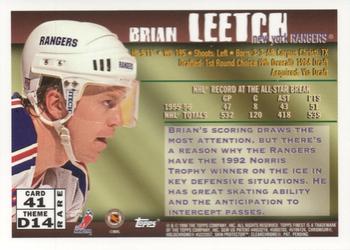 1995-96 Finest #41 Brian Leetch Back