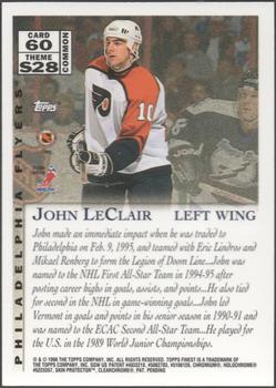 1995-96 Finest #60 John LeClair Back