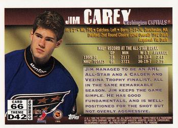 1995-96 Finest #66 Jim Carey Back