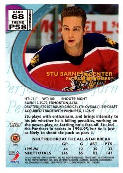 1995-96 Finest #68 Stu Barnes Back