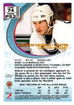 1995-96 Finest #74 Andrew Cassels Back