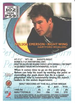 1995-96 Finest #102 Nelson Emerson Back