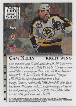 1995-96 Finest #110 Cam Neely Back