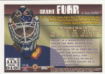 1995-96 Finest #113 Grant Fuhr Back