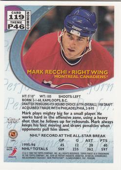 1995-96 Finest #119 Mark Recchi Back