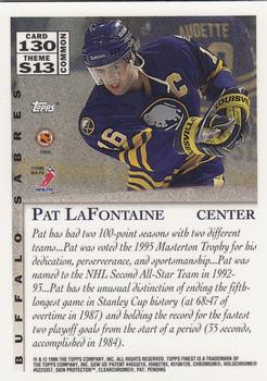 1995-96 Finest #130 Pat LaFontaine Back