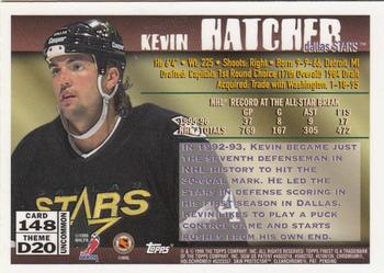 1995-96 Finest #148 Kevin Hatcher Back