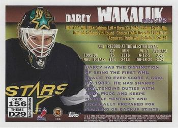 1995-96 Finest #156 Darcy Wakaluk Back