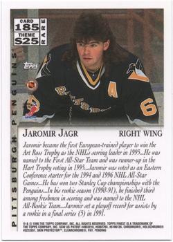 1995-96 Finest #185 Jaromir Jagr Back
