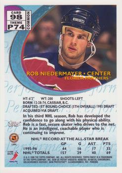 1995-96 Finest #98 Rob Niedermayer Back