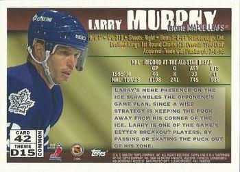 1995-96 Finest - Refractors #42 Larry Murphy Back
