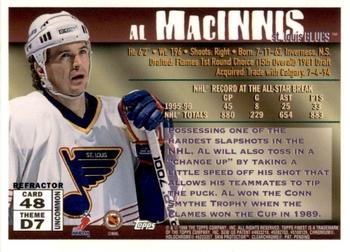 1995-96 Finest - Refractors #48 Al MacInnis Back