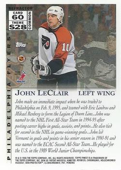 1995-96 Finest - Refractors #60 John LeClair Back