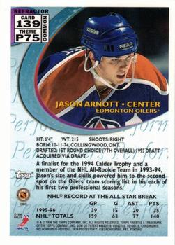 1995-96 Finest - Refractors #139 Jason Arnott Back