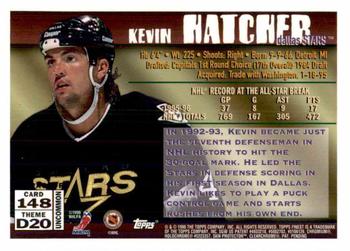1995-96 Finest - Refractors #148 Kevin Hatcher Back