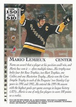 1995-96 Finest - Refractors #150 Mario Lemieux Back