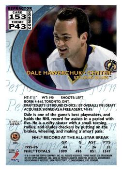 1995-96 Finest - Refractors #153 Dale Hawerchuk Back
