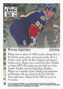 1995-96 Finest - Refractors #180 Wayne Gretzky Back